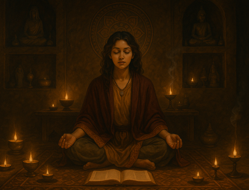 Mysticism practices - spiritual traditions, meditation, inner awakening