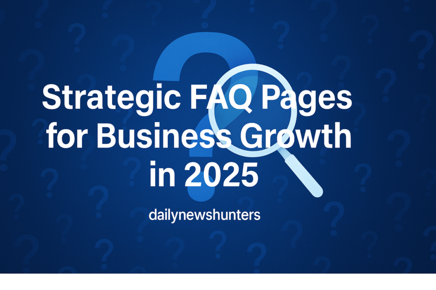 Strategic FAQ Pages for Business Growth in 2025 Strategic FAQ Pages for Business Growth in 2025